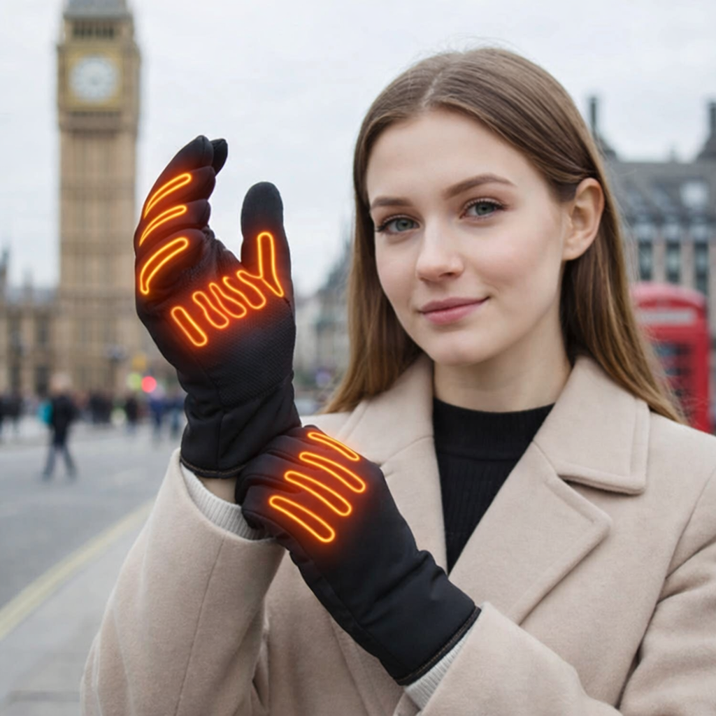 Winter Gloves | Waterproof Heated | Touchscreen Thermal Warm Fit