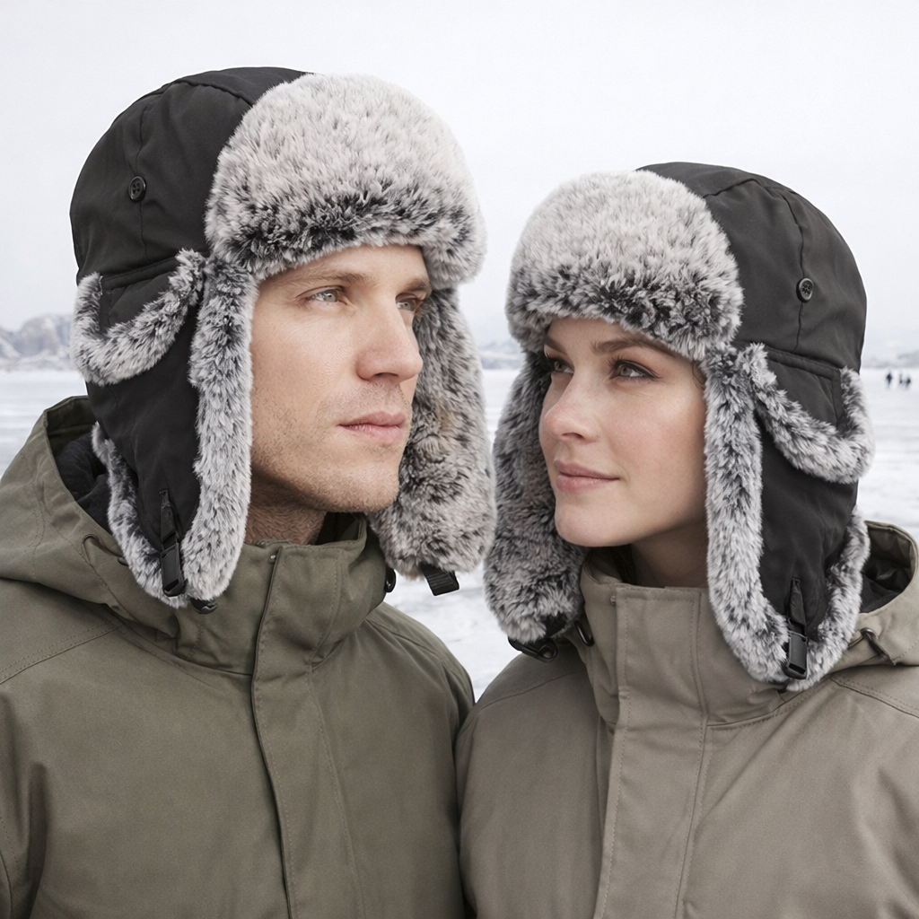 Insulated Trapper Hat | Thermal, Winter | Faux Fur, Warm Outdoor Use