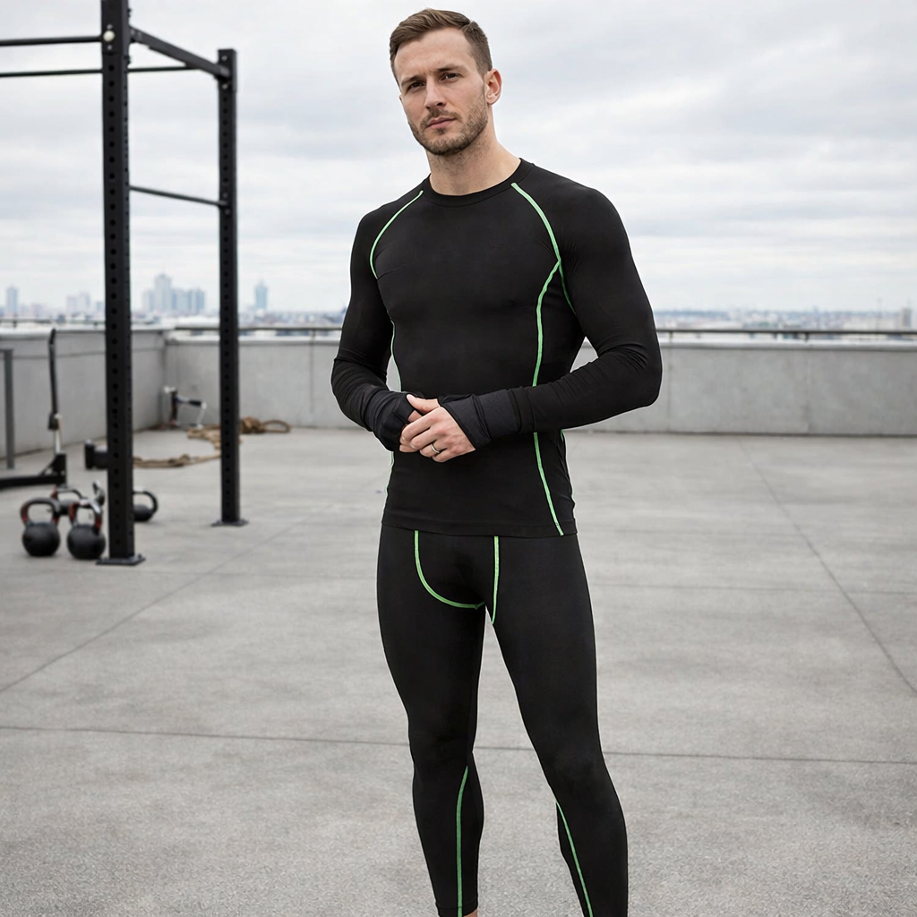 Thermal Base Layer Set | Men, Fleece Lined | Warm, Winter Wear