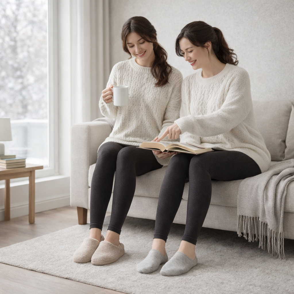 Thermal Leggings | Women, High Waisted, Velvet | Warm, Winter Wear