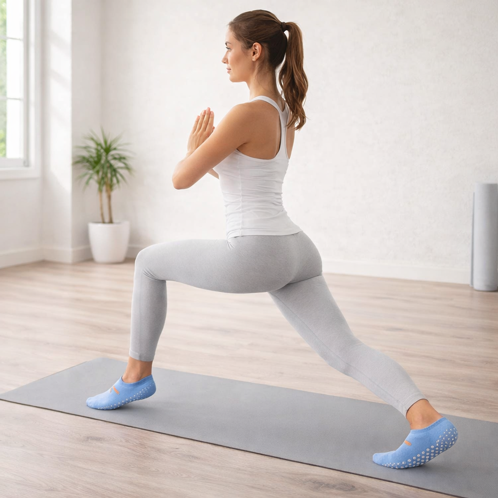Non Slip Pilates Socks | Women's, Cotton, Soft | Grip Comfort
