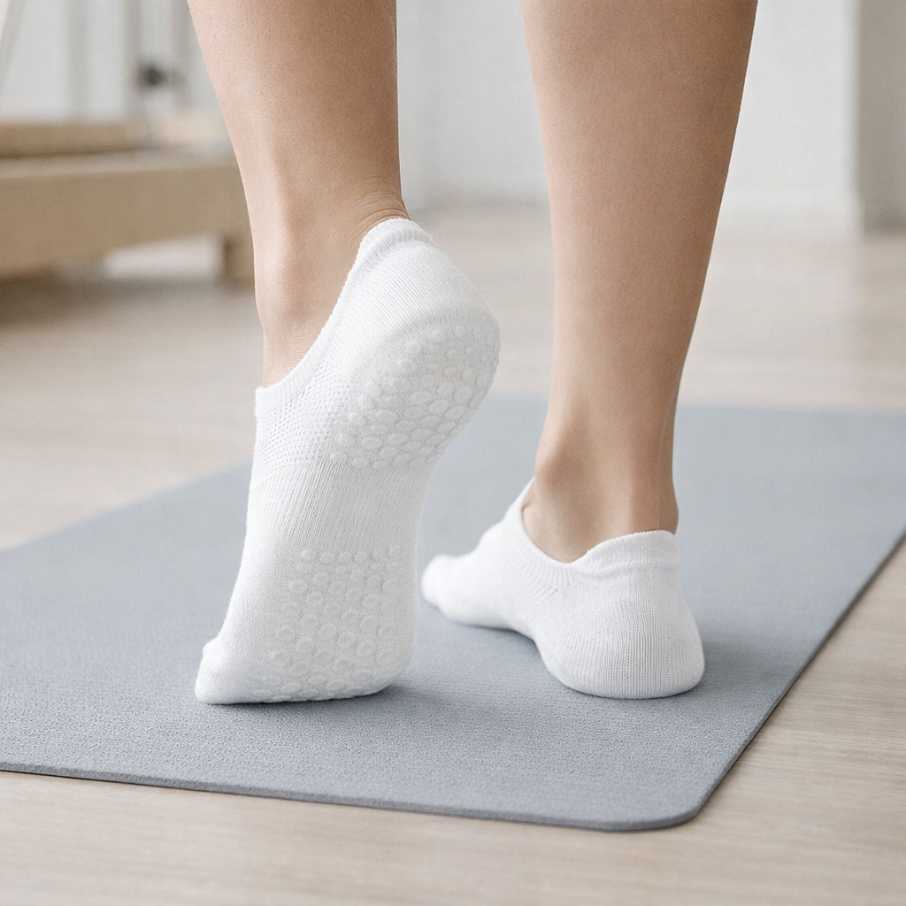 Low Cut Pilates Socks | Women's, Non Slip, Mesh | Breathable Fit