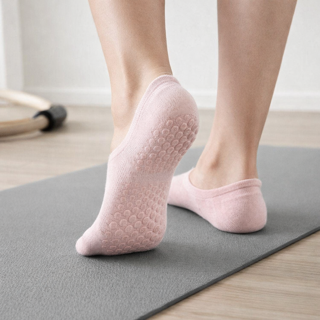 Low Cut Pilates Socks | Women's, Non Slip, Mesh | Breathable Fit