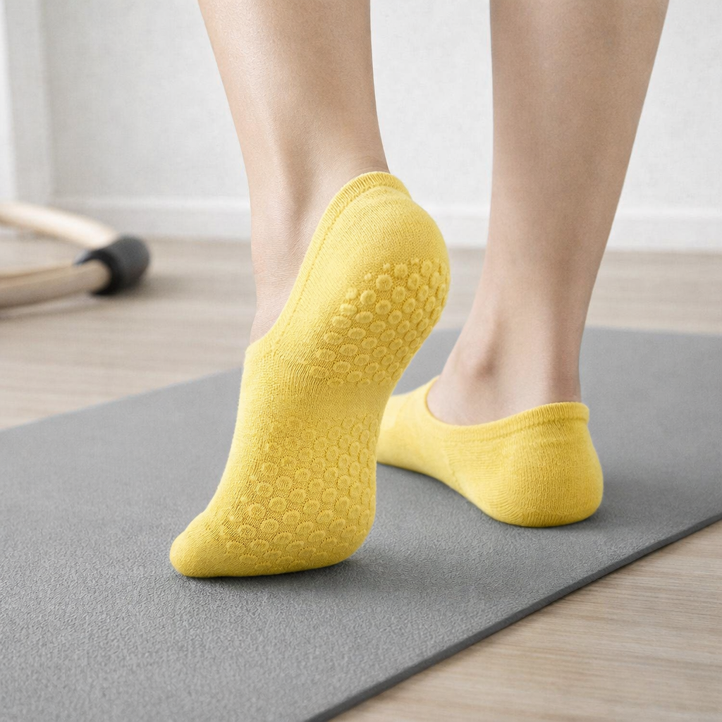 Low Cut Pilates Socks | Women's, Non Slip, Mesh | Breathable Fit