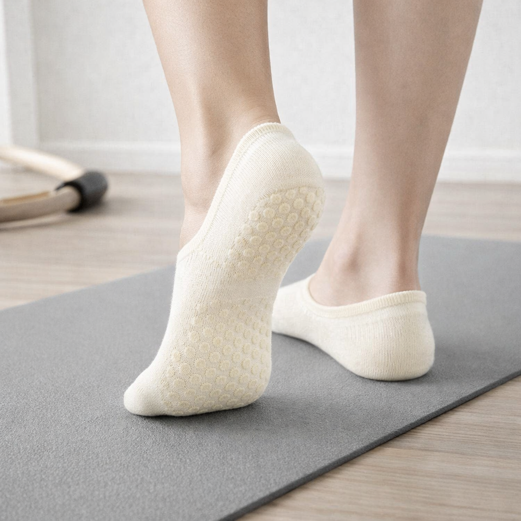 Low Cut Pilates Socks | Women's, Non Slip, Mesh | Breathable Fit