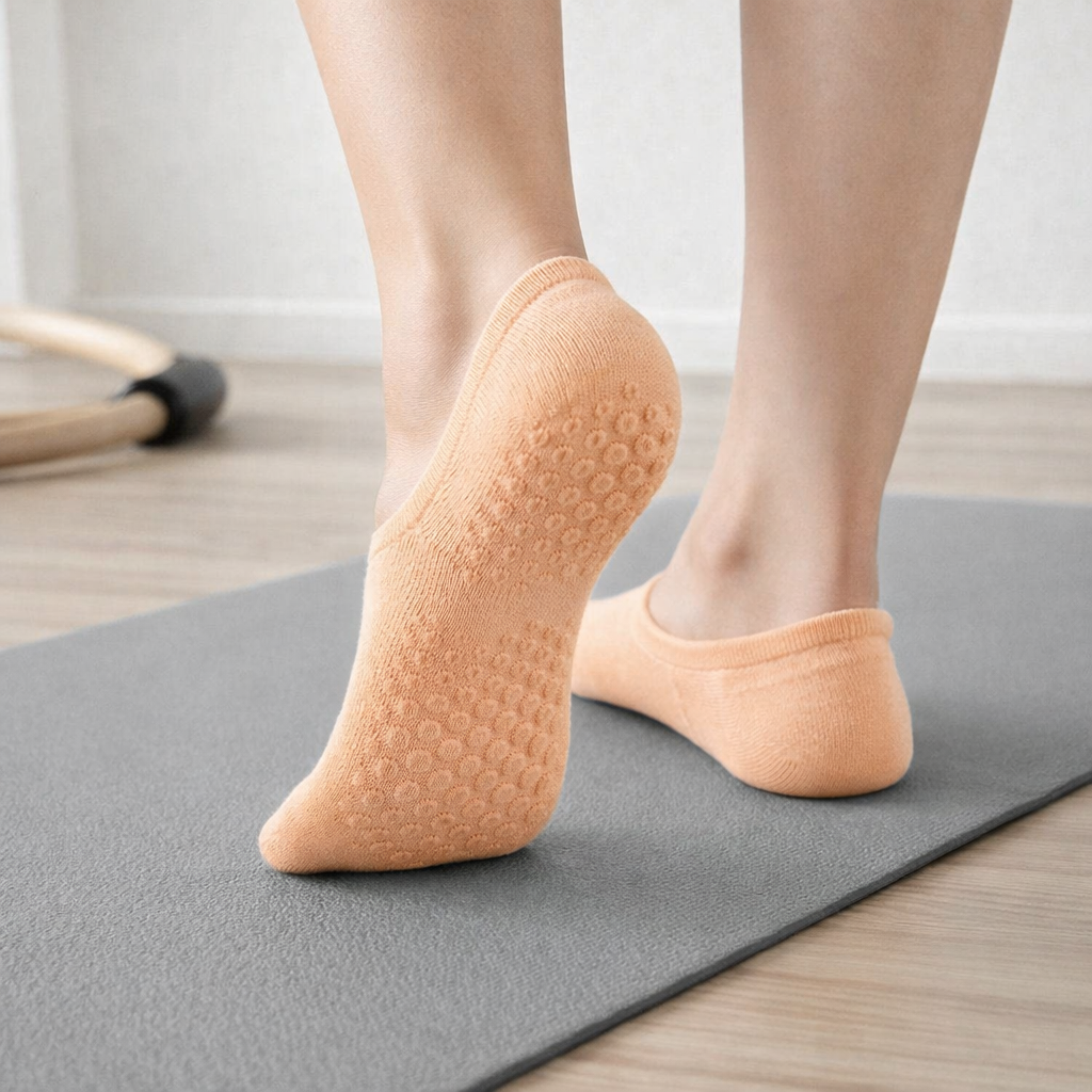 Low Cut Pilates Socks | Women's, Non Slip, Mesh | Breathable Fit