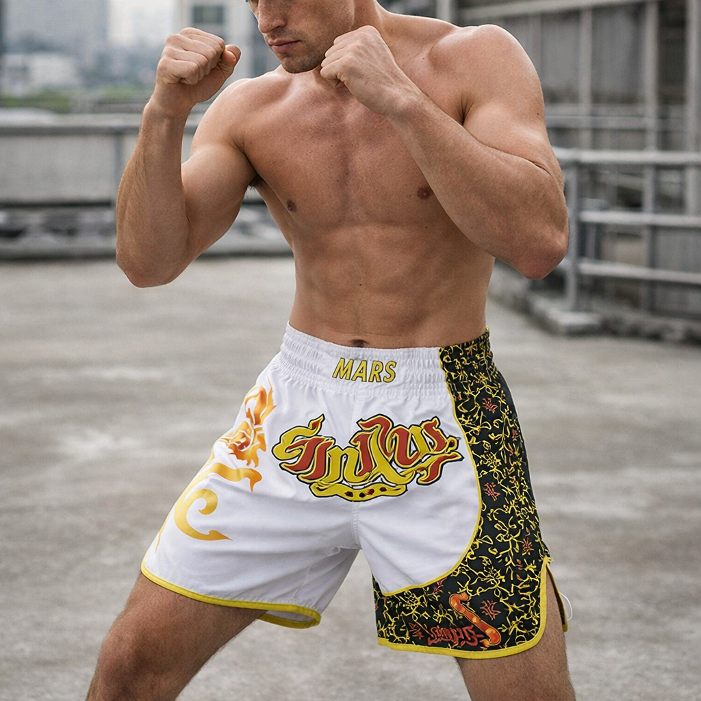 Muay Thai Shorts | Men's, Breathable, Lightweight | MMA Boxing Training