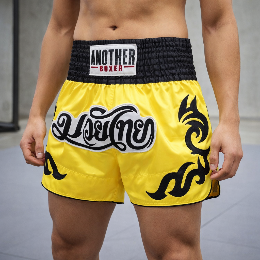 Muay Thai Shorts | Men's, Satin, Embroidered | Training Fightwear