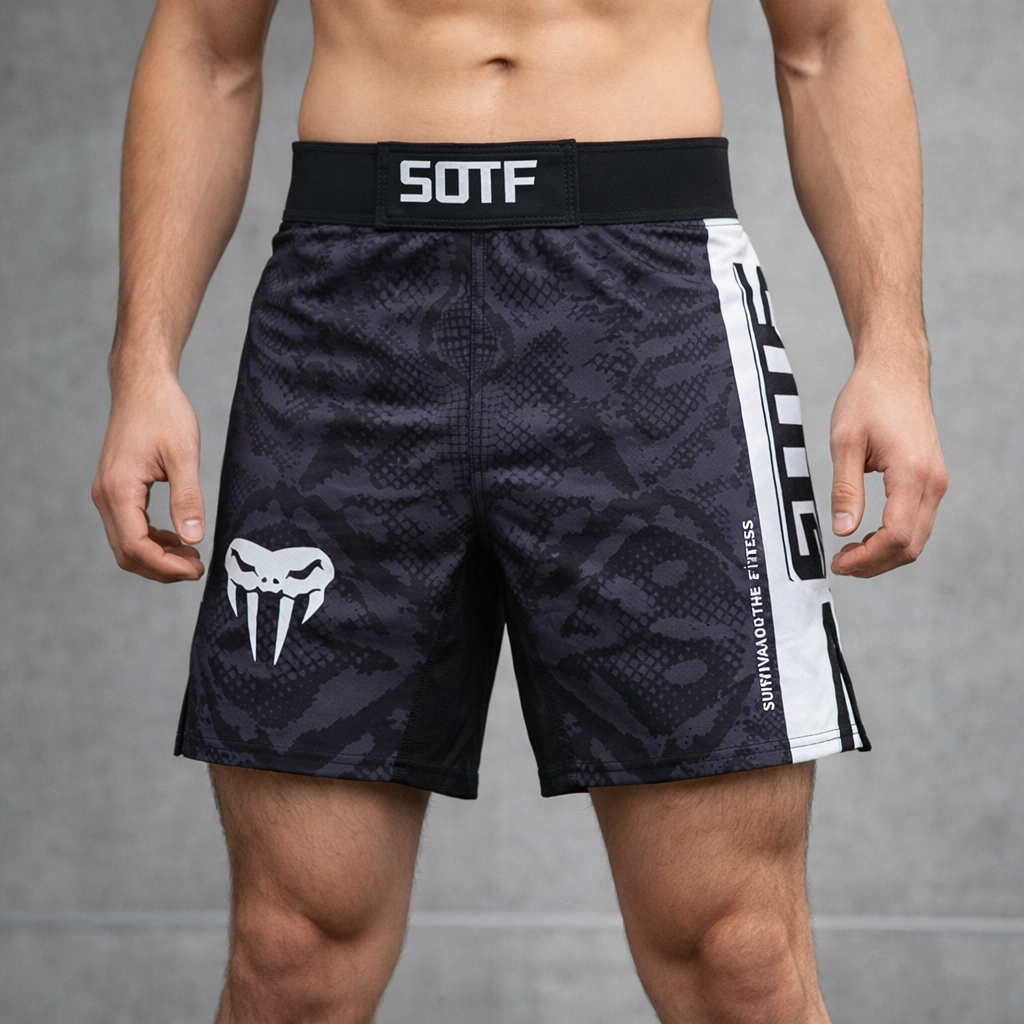Muay Thai Shorts | Men's, Breathable, Lightweight | Snake Scale Design