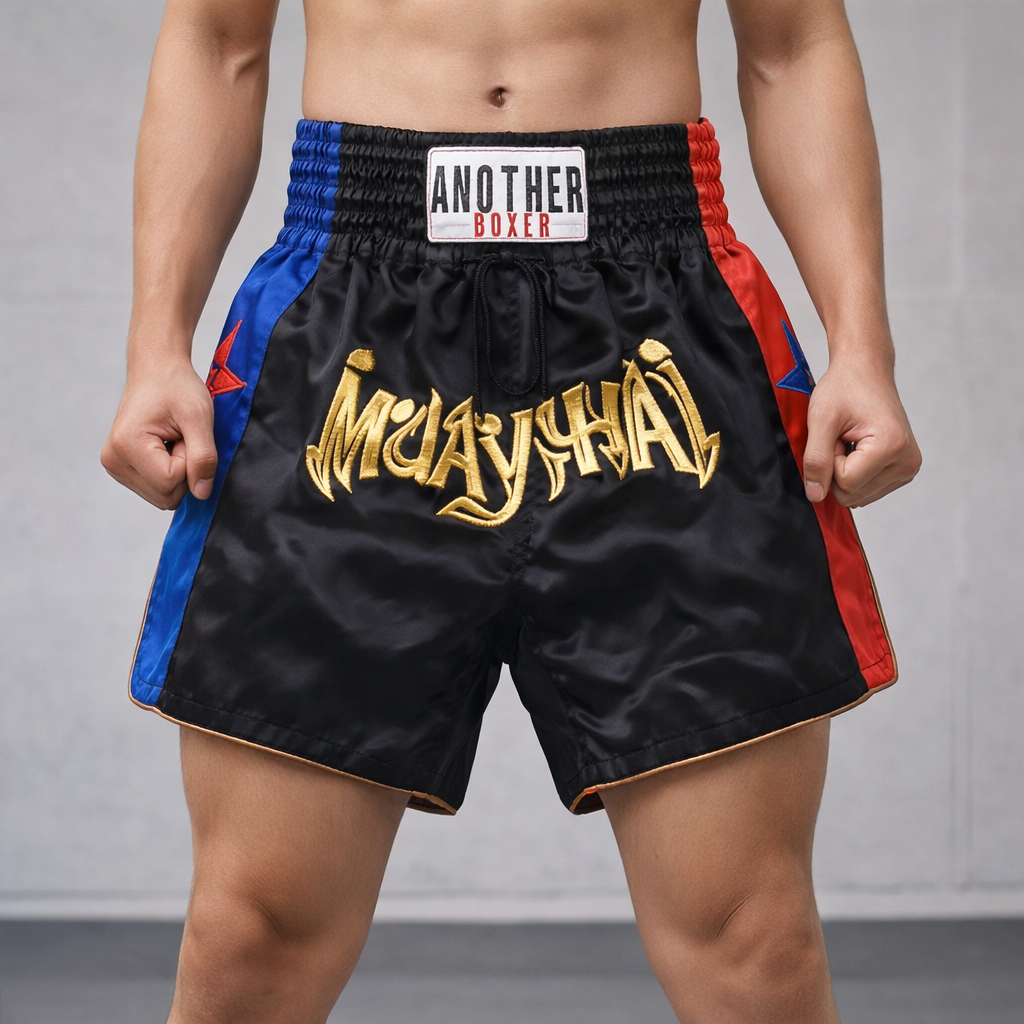 Muay Thai Shorts | Unisex, Embroidered, Durable | Kickboxing Training