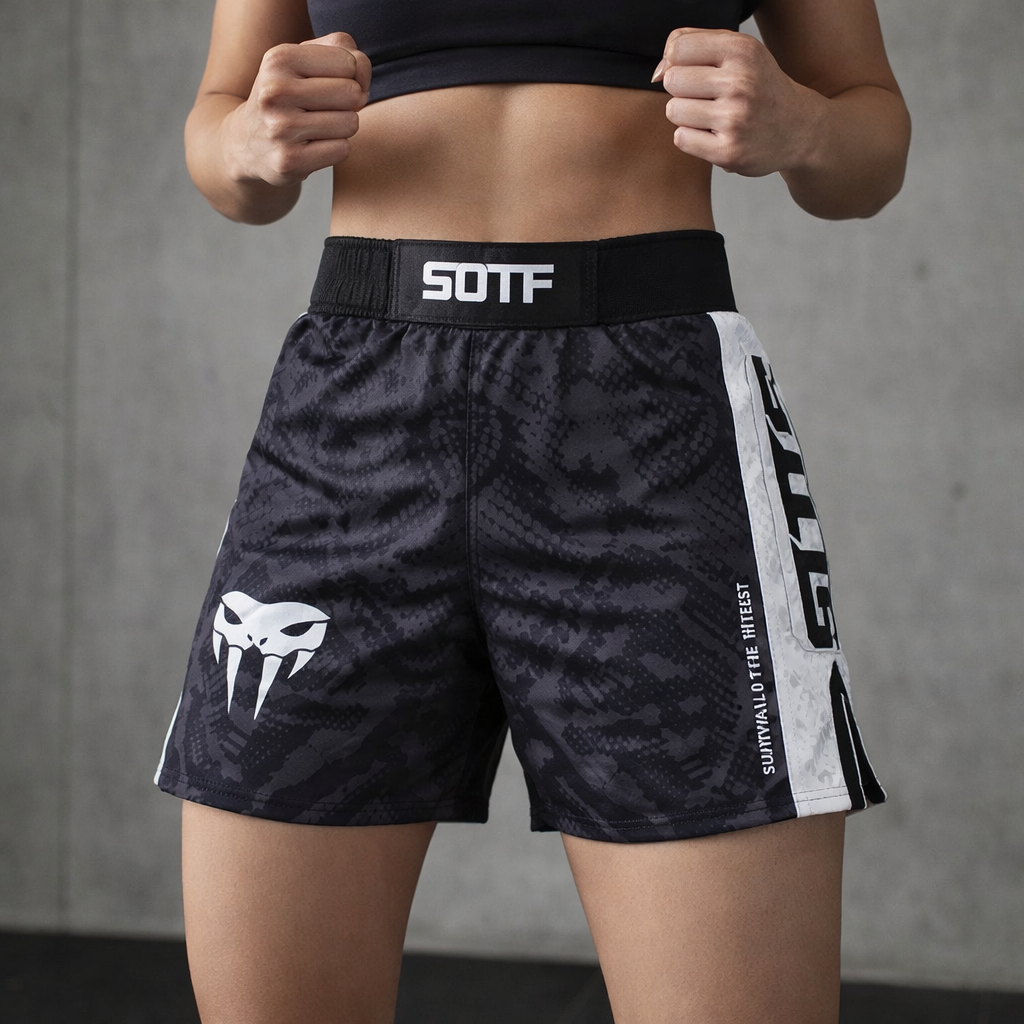 Muay Thai Shorts | Women's, Breathable, Lightweight | Snake Scale Design