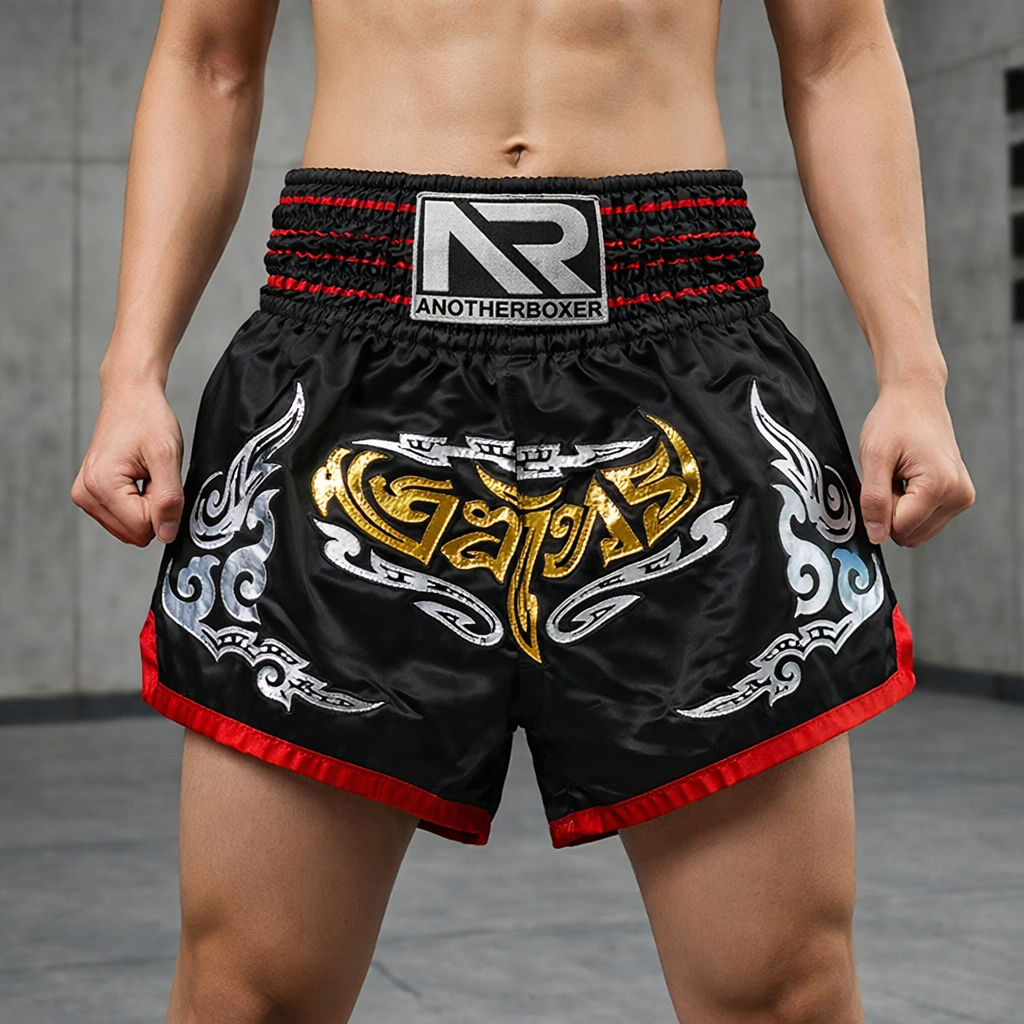 Muay Thai Training Shorts | Unisex, Durable, Embroidered | Kickboxing