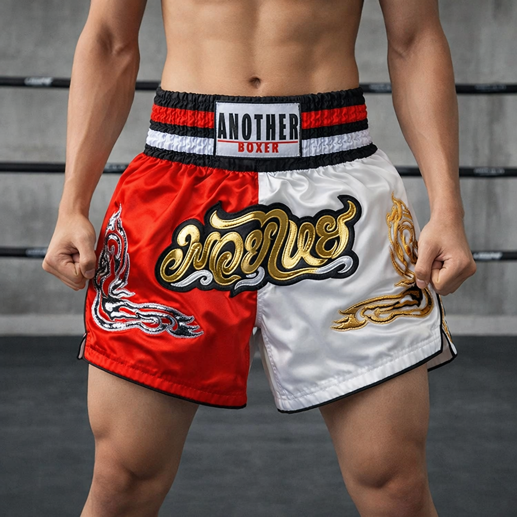 Muay Thai Training Shorts | Unisex, Durable, Embroidered | Kickboxing