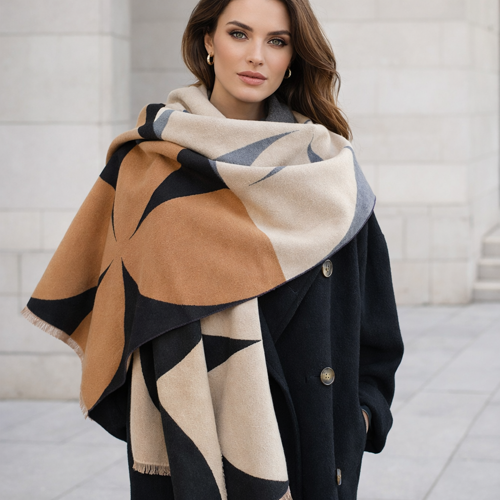 Reversible Winter Scarf | Women's, Warm, Soft | Cozy Style