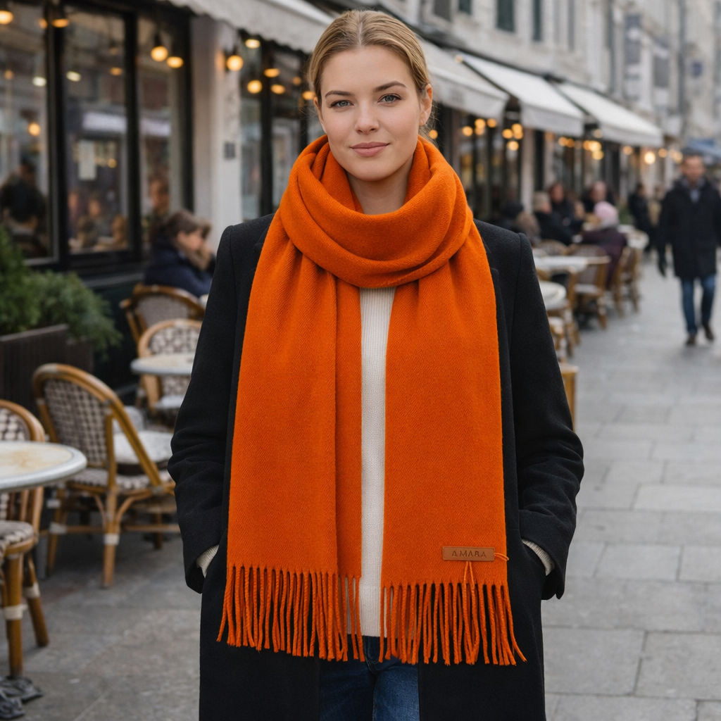 Women's Wool Scarf | Ultra Soft, Warm | Winter Essential