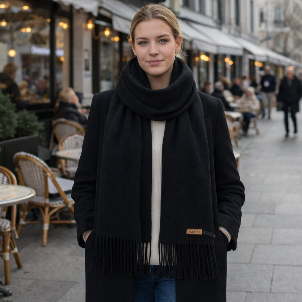 Women's Wool Scarf | Ultra Soft, Warm | Winter Essential