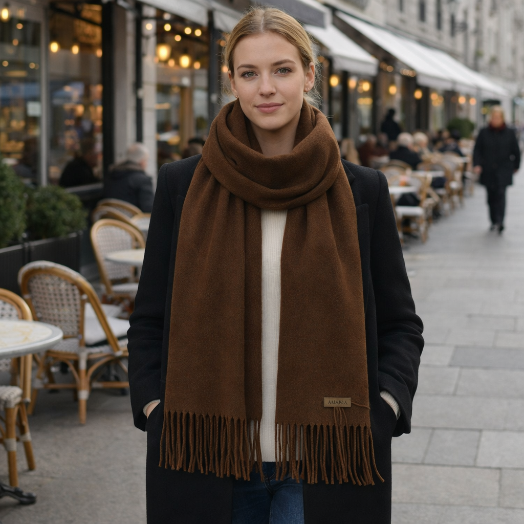 Women's Wool Scarf | Ultra Soft, Warm | Winter Essential