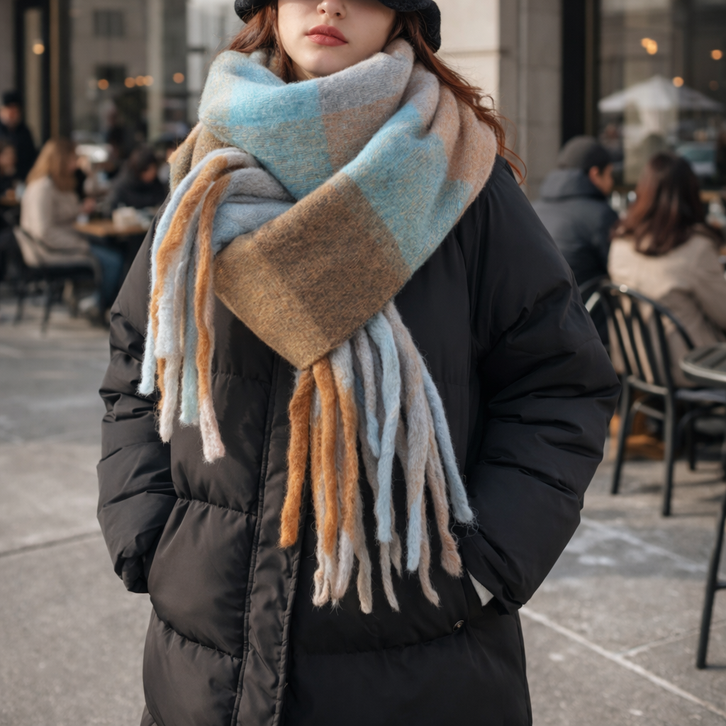 Women's Winter Scarf | Thick, Cozy, Warm | Soft Color