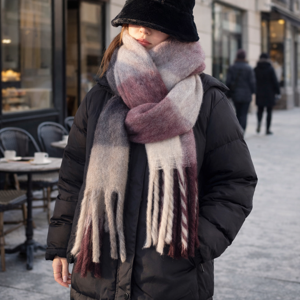 Women's Winter Scarf | Thick, Cozy, Warm | Soft Color