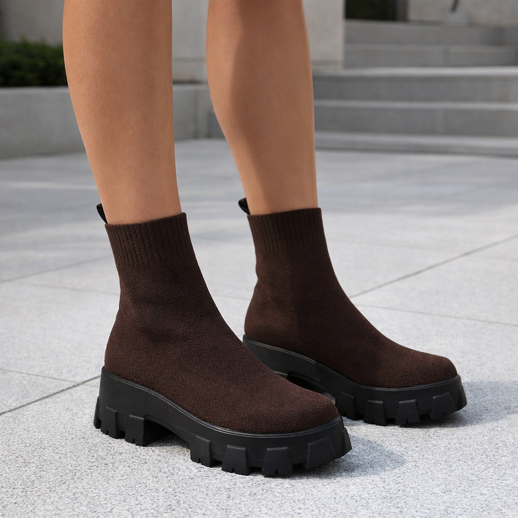 Ankle Boots | Women's Sock Style, Fabric Upper | Stretch Fit