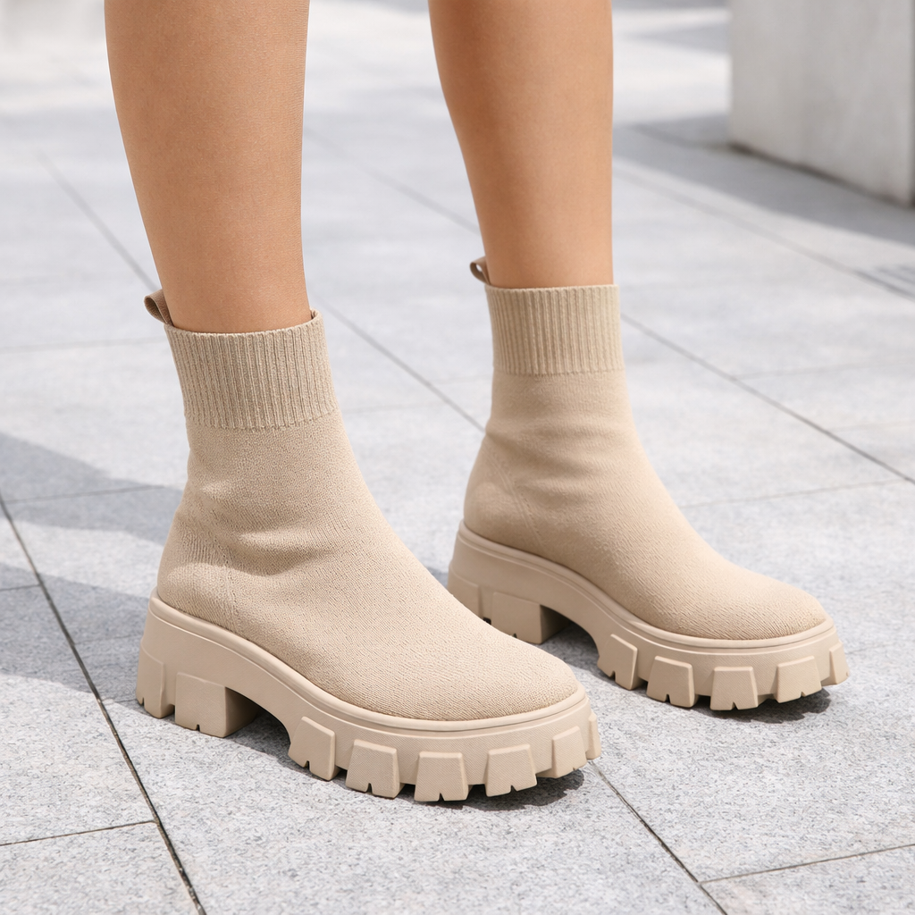 Ankle Boots | Women's Sock Style, Fabric Upper | Stretch Fit