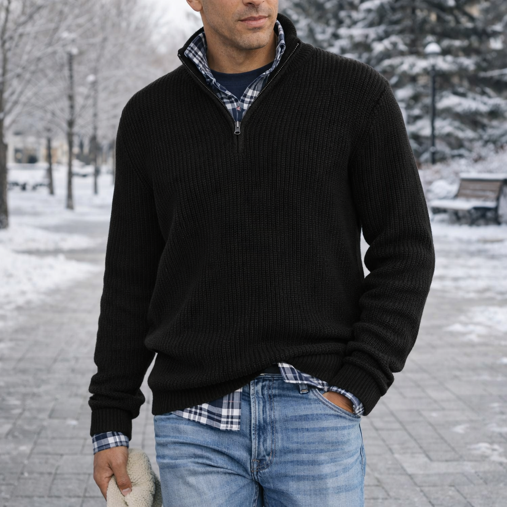 Knit Sweater | Men's Soft Fabric, Comfortable Fit | Pullover Style