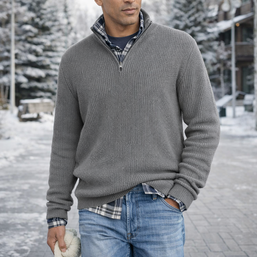Knit Sweater | Men's Soft Fabric, Comfortable Fit | Pullover Style