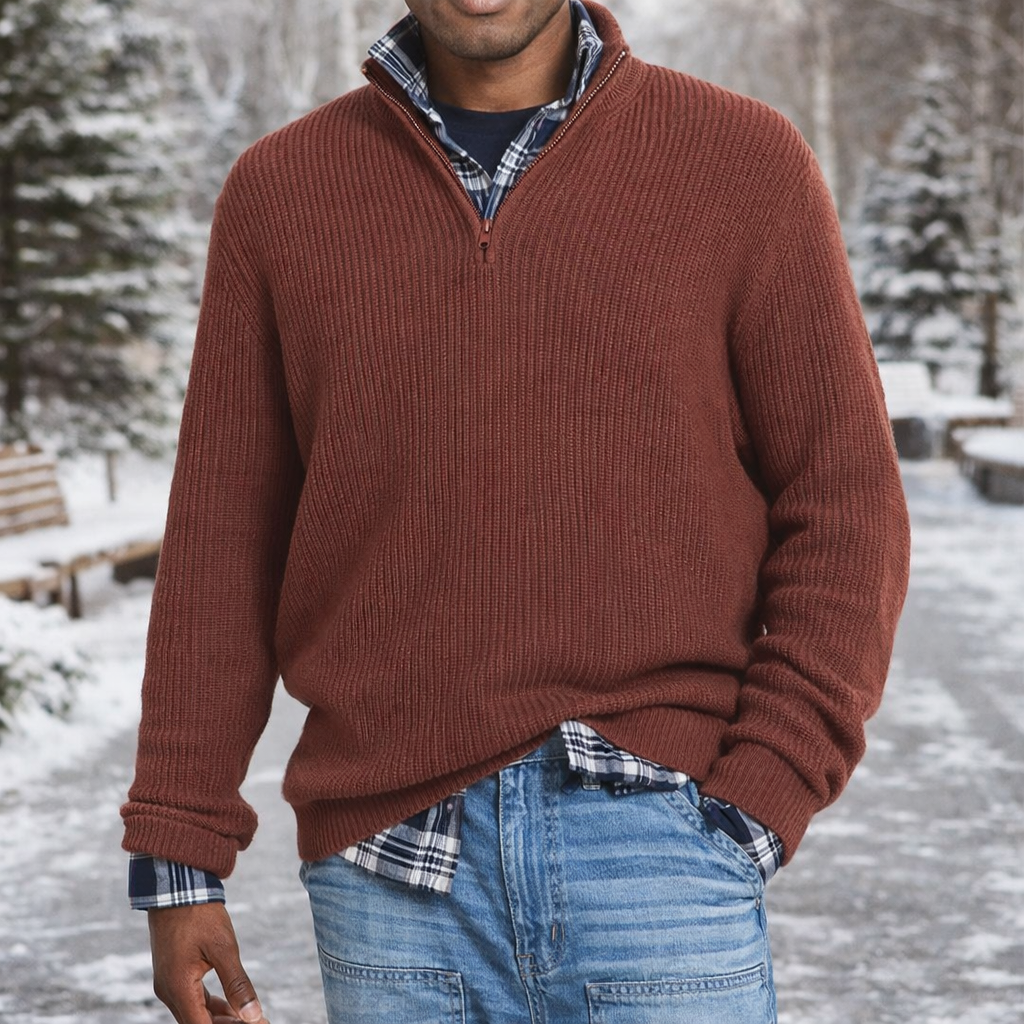 Knit Sweater | Men's Soft Fabric, Comfortable Fit | Pullover Style