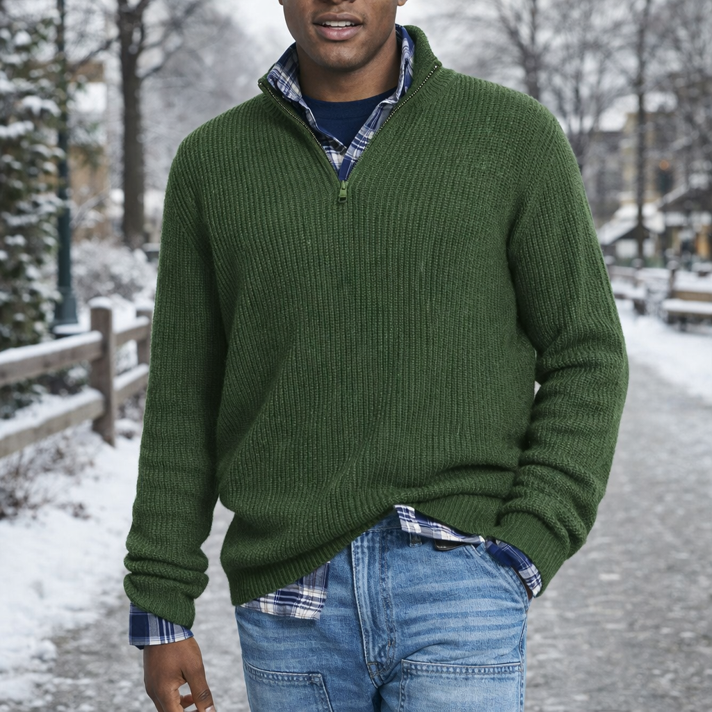 Knit Sweater | Men's Soft Fabric, Comfortable Fit | Pullover Style