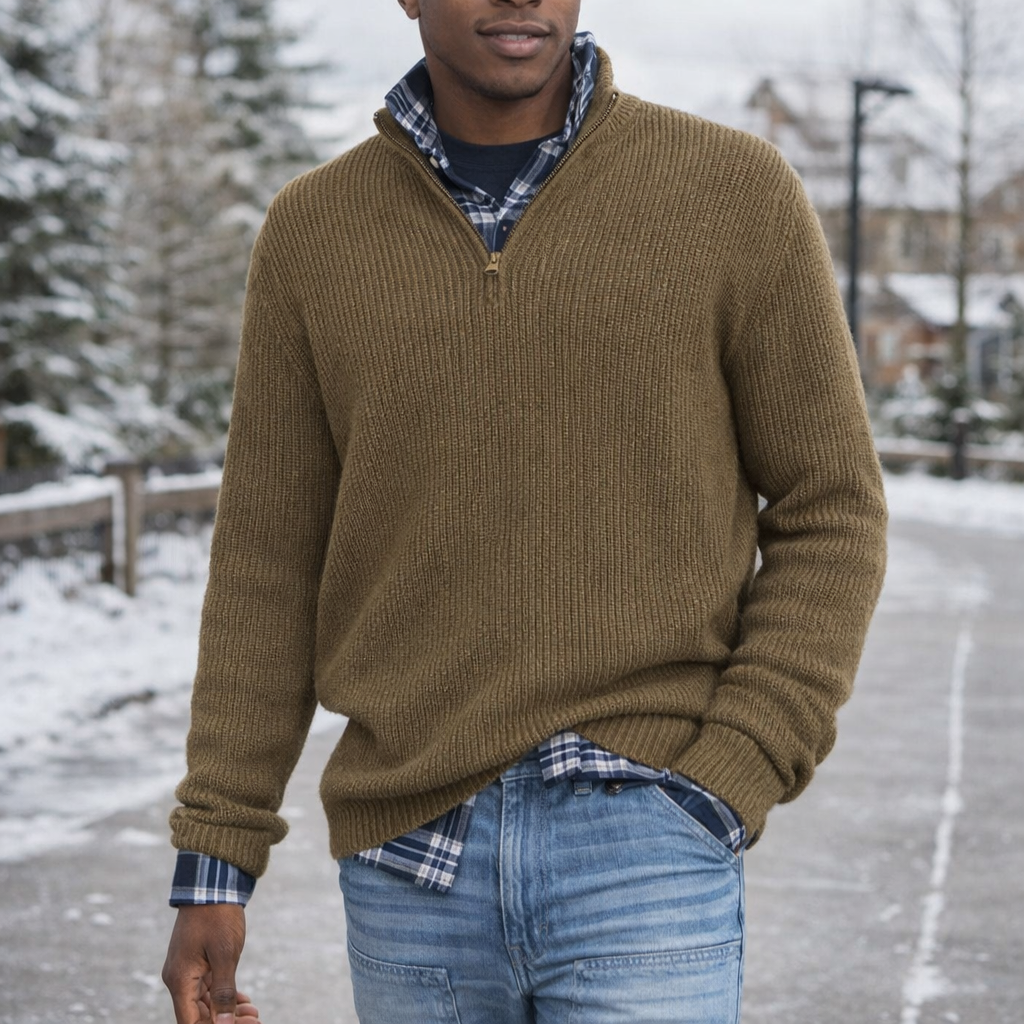 Knit Sweater | Men's Soft Fabric, Comfortable Fit | Pullover Style