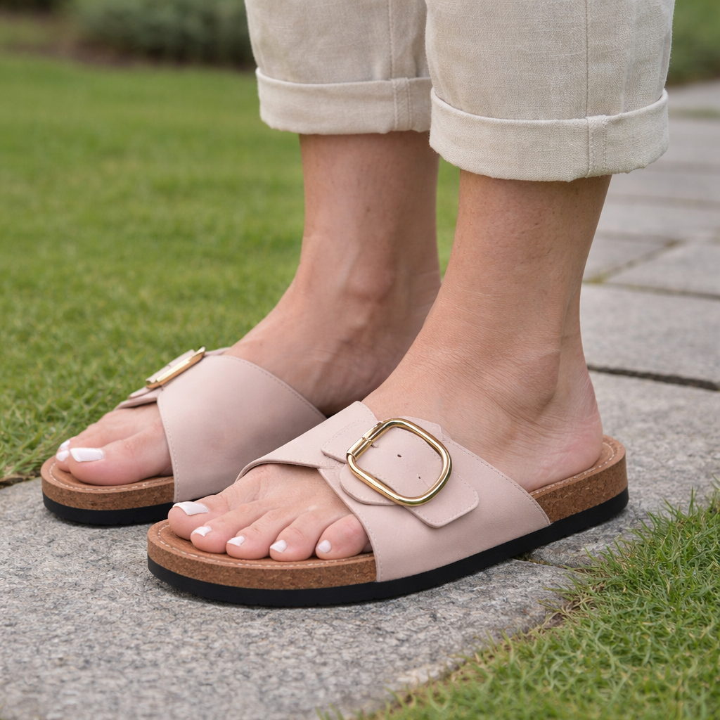 Orthopedic Women's Sandals | Large Buckle, Adjustable Fit | Comfortable