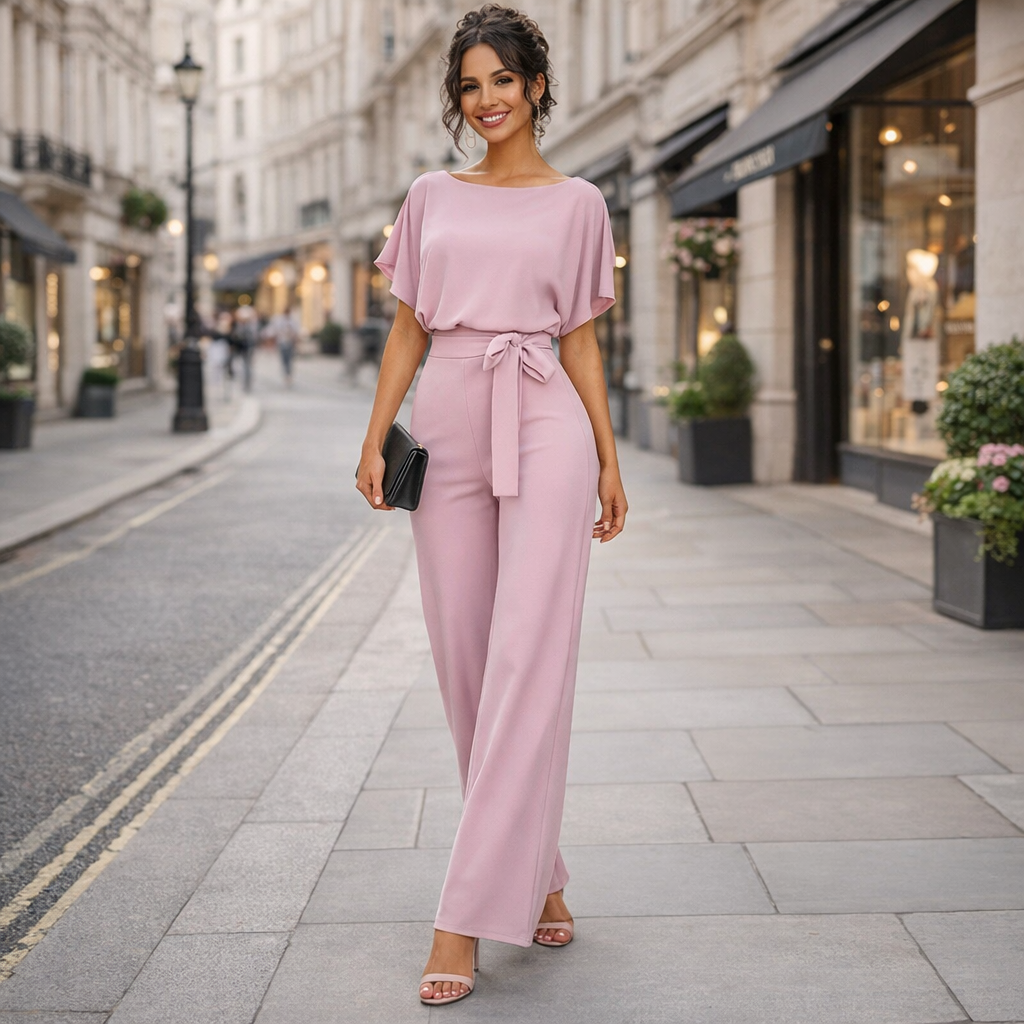 Liana Stylish Chic Jumpsuit | Elegant Wide-Leg Design | Fashionable