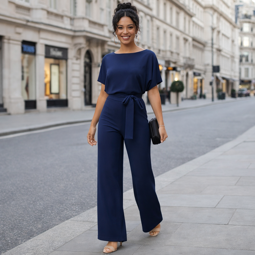 Liana Stylish Chic Jumpsuit | Elegant Wide-Leg Design | Fashionable