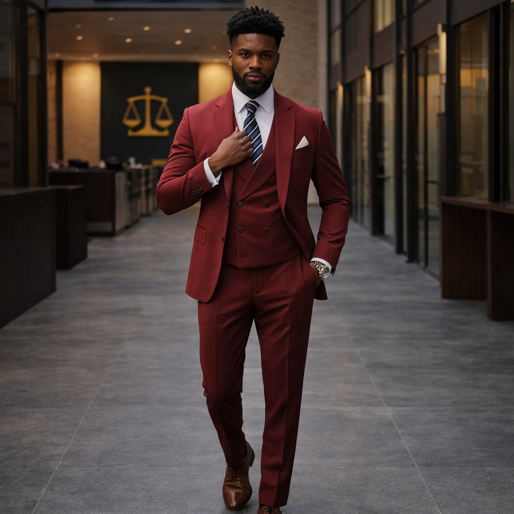Men's 3-Piece Suit | Jacket, Vest, Trousers | Classic, Stylish, Elegant