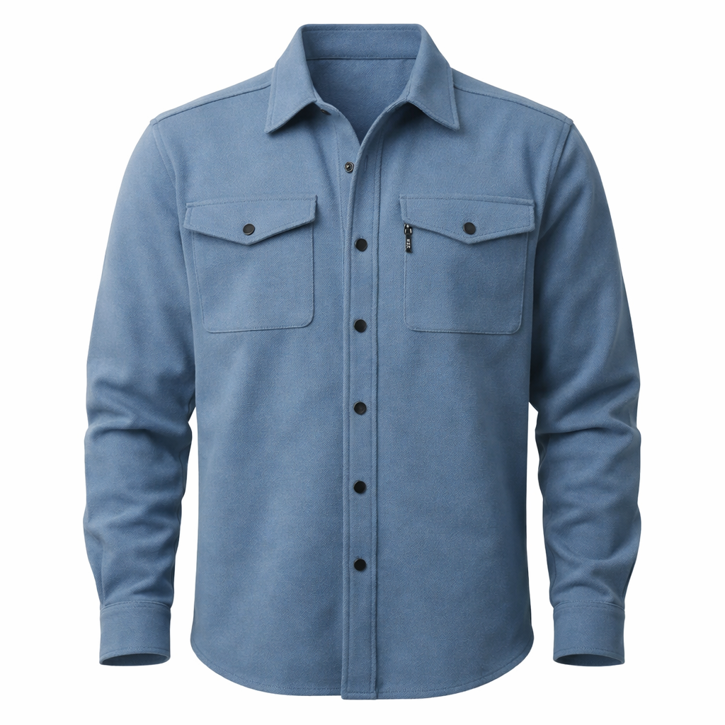 Men's Overshirt | Button-Up, Long Sleeve Jacket | Stylish, Versatile