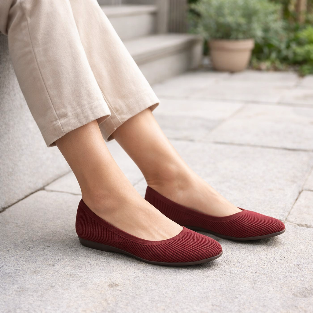 Women's Ballerina Flats | Orthopedic Comfort, Cushioned Slip-On