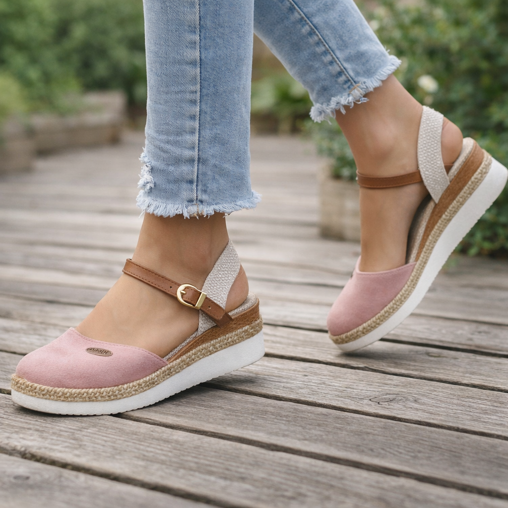 Wedge Sandals Espadrille Wide Fit Comfortable Low Platform