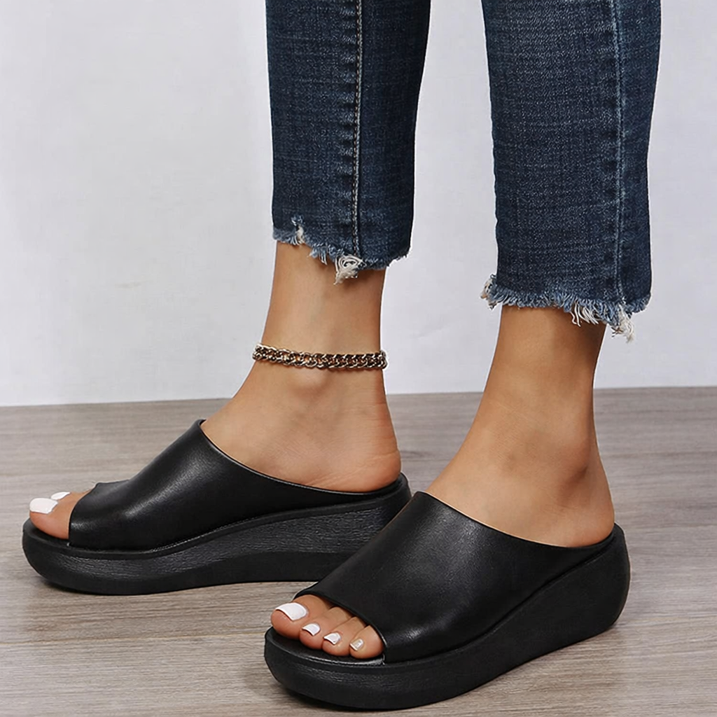 Women's wedge sandals open toe breathable comfortable