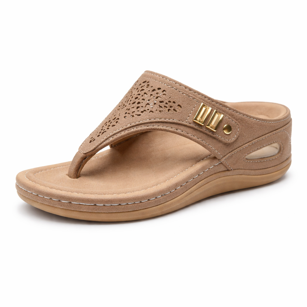 Women's Wedge Sandals | Thong | Comfortable, Contoured Footbed
