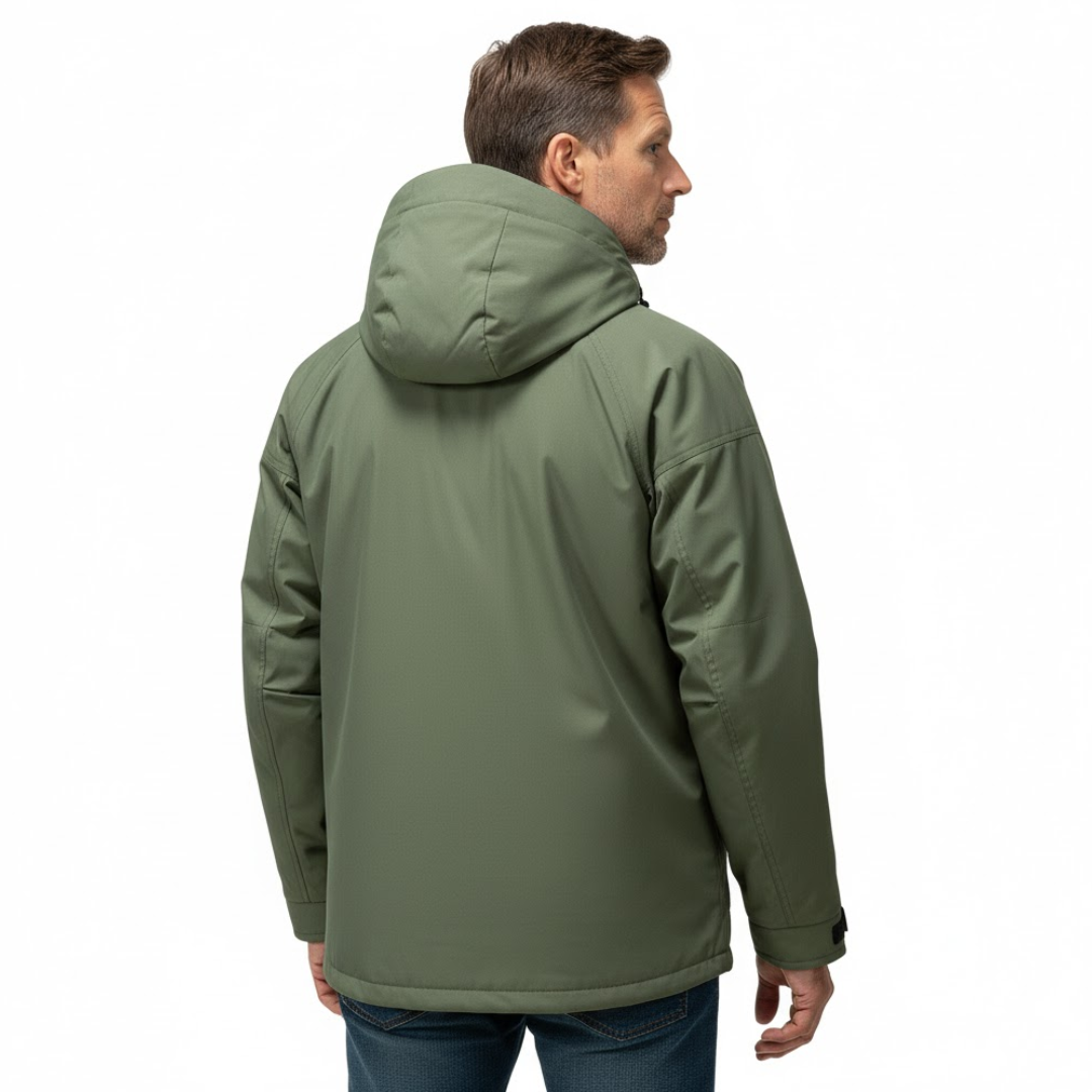 Mens Water Resistant Rain Jacket Hooded Softshell Lightweight