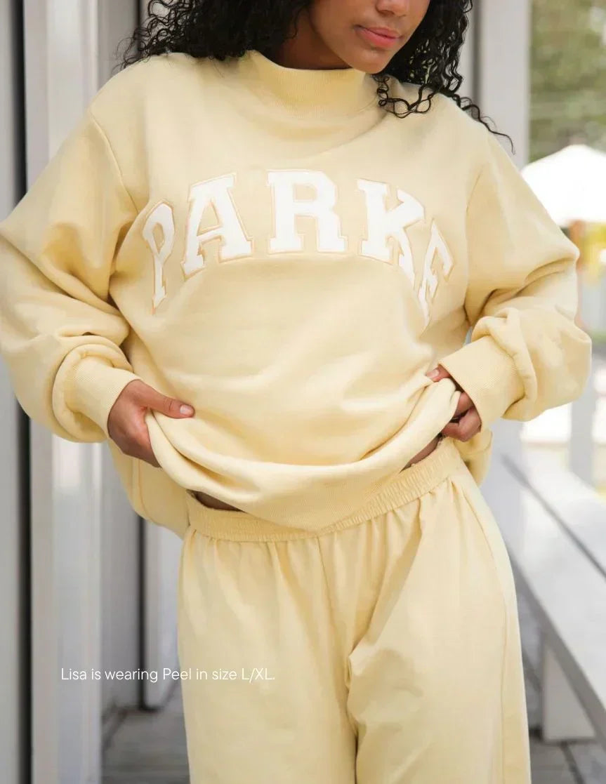 Women's Varsity Sweatshirts | Oversized Crewneck & Hoodie | Chenille Lettering