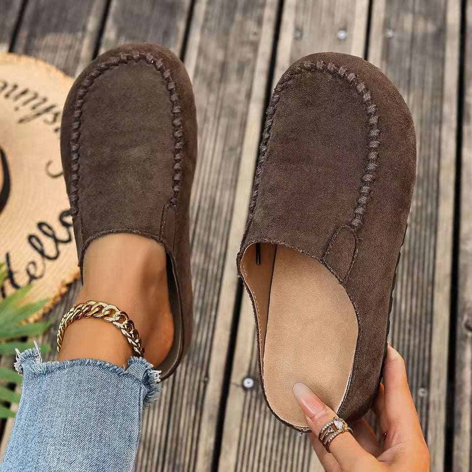 Women cushioned walking shoes lightweight breathable slip-on casual
