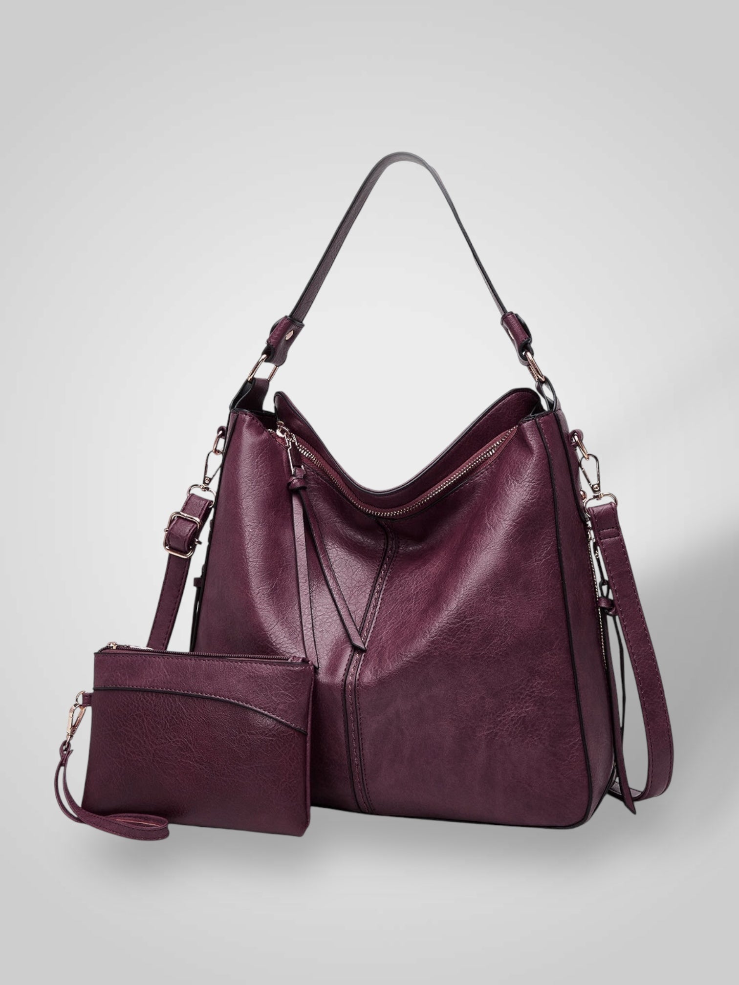 Women's Shoulder Bag | Structured Organizer | Multi-Compartment