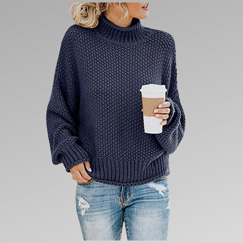 Women knit sweater relaxed fit soft cosy winter knitwear