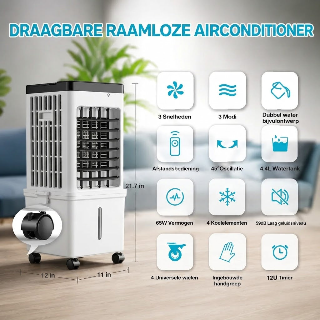 InstaFreeze | Frameless Mobile Air Conditioner | Cool Anywhere Instantly