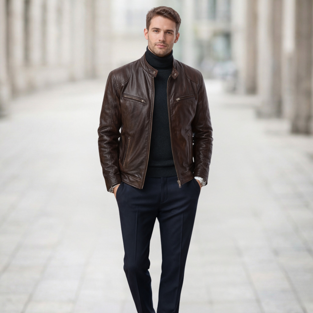 Premium Leather Jacket for Men | Elegant Style | Timeless, Sophisticated