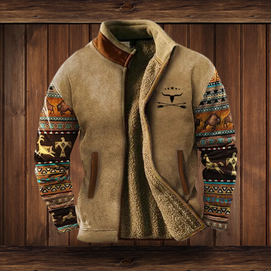 Men's Merino Fleece Jacket for Outdoor Warmth & Comfort