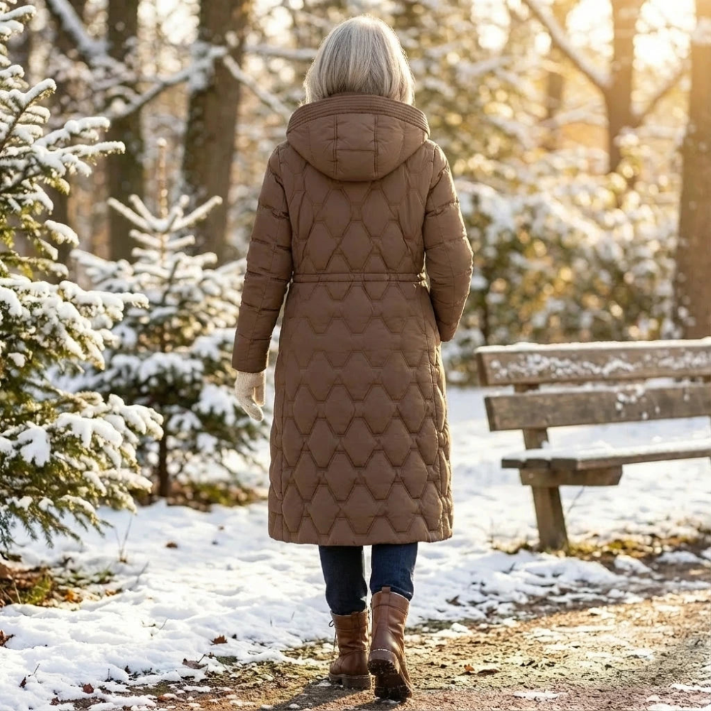 Women's Rain Jacket | Long Waterproof, Lightweight | Hooded