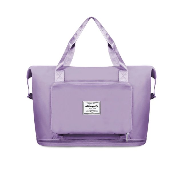Travel Bag | Foldable, Expandable | Shoe Compartment, Luggage Attachable
