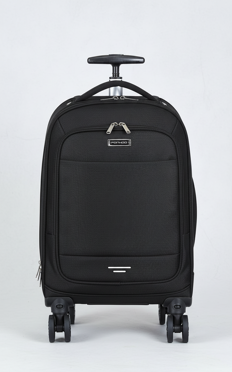Travel Backpack 30L | Wheeled, Waterproof | Telescopic Handle, Black